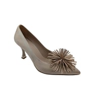 Zorva  Taş İşlemeli Stiletto Ayakkabı - ÇİĞDEM KUNDURA - Zorva - BEJ - 39