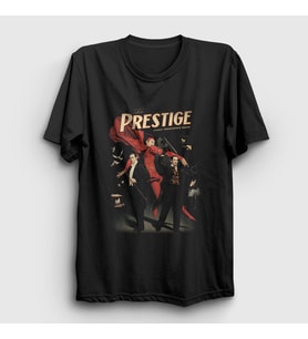 Presmono Unisex Siyah Nolan Film Prestige Prestij T-Shirt 486310tt