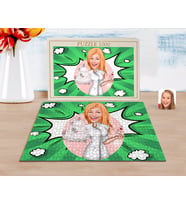 BK Gift Kişiye Özel Kadın Aşçı Karikatürlü 1000 Parça Profesyonel Puzzle-3