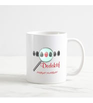 Dedektif Kupa Bardak (2. Tasarım) (Beyaz)