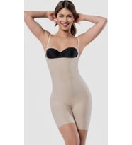 FORM ANGEL 2010 KADIN LAZER KESİM TAM BOY BODY KORSE TEKLİ (Ten)