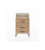 Arges Komodin Tek Raflı 3 Çekmeceli 60x30x96 Aytaşı-Çam