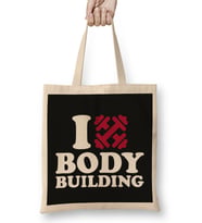 I love Bodybuilding Bez Çanta Uzun Saplı