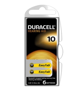 Duracell No:10 6 lı Kulaklık-İşitme Cihazı Pili