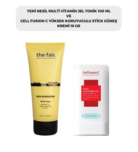 the fair. Multi Vitamin Jel Tonik 100 ml ve Cell Fusion C Stick Güneş Kremi 19 G