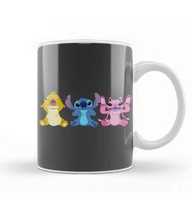 See No Evil Stitch Kupa Bardak Porselen
