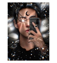 Taehyung Edit Tablo Ahşap Poster Dekoratif Kod4151