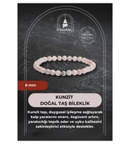 Kunzit 6mm Doğal Taş Bileklik
