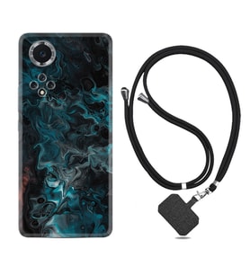 Huawei Nova Y70 Y90 Nova 9 SE  Kılıf Boyun Askılı Silikon Colorful Abstract 1384