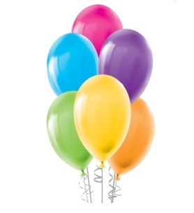 Vagon Renkli Balon Karışık 12 inç 30cm 100 lü