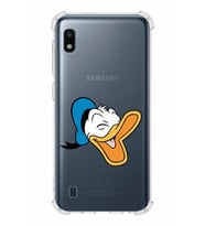 Samsung Galaxy A10  Köşe Korumalı Antişok Kapak Donald Duck Tasarımlı Şeffaf  Kılıf