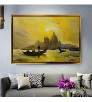 Altın Çerçeveli dekoratif tablo l661 (Gold)