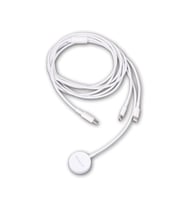 McStorey Apple Watch ve iPhone ile Uyumlu Üçlü Manyetik Şarj Kablosu (Beyaz)