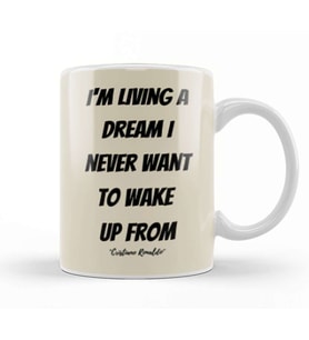 Cristiano Ronaldo Quotes Art Gift   Vintage Retro Style Kupa Bardak Porselen