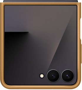 Samsung Galaxy Z Flip7 Deri Kılıf, Camel