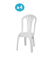 Omnipazar MT-GF193 Foglia Plastik Bahçe Balkon Sandalye 4'lü Set