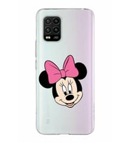 Xiaomi Mi 10 Lite Uyumlu Kapak Minnie Mouse Tasarımlı Şeffaf Silikon Kılıf