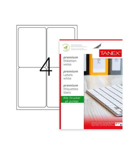 Tanex Laser Etiket Kod 2004 99.1mm x 139mm