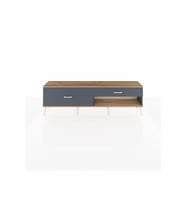 Arges TV Ünitesi 2 Çekmeceli  176x30x51 Antrasit-Çam/Antrasit