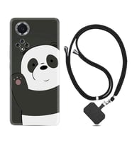 Huawei Nova Y70 Y90 Nova 9 SE  Kılıf Boyun Askılı Silikon Hello Panda 1709
