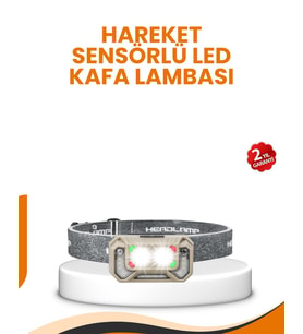 Northcity Uzun Menzilli Hareket Sensörlü LED Kafa Lambası – El Serbest, 45° Açılı ve Kamp İçin Gereksinimlerinizi Karşılıyor