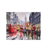 Londrada Yağmur Çerçeveli 60x75 Sayılarla Boyama Hobi Seti