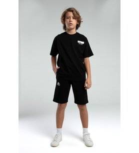 Gd Goldoremi 36225 Premium Erkek Çocuk Rahat Kalıp Pamuklu Kısa Kollu Şortlu Pijama Takım