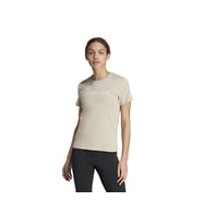 adidas W Logo Tee Kadın Antrenman Tişörtü IB1157 Bej