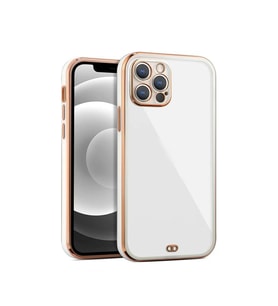 iPhone 14    Pro    Arka kapak Kılıf    beyaz      kenarlı  rose
