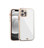 iPhone 14    Pro    Arka kapak Kılıf    beyaz      kenarlı  rose