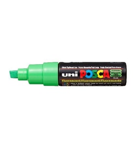 Uni Posca PC-8K Boyama Markörü 8 mm Kesik Uç FLORESAN YEŞİL 