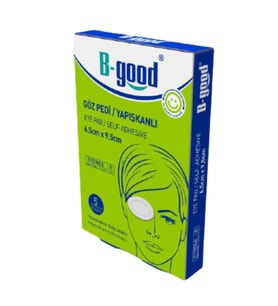 B-Good Steril Göz Pedi Yapışkanlı 6,5cm x 9,5cm 5'li