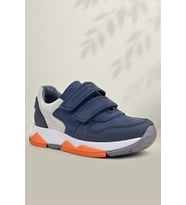 Rakerplus Hakiki Deri Lacivert Gri Çocuk Sneakers Spor Ayakkabı