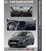 FORD FİESTA (2020+) Torpido Örtüsü Ön Göğüs Torpido Koruma Tam Uyum Çatlamayı Önler Kolay Montaj