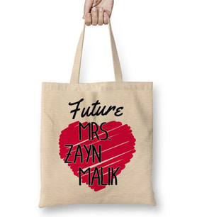 One Direction Future Mrs Zayn Malik Love Heart Bez Çanta Uzun Saplı