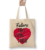 One Direction Future Mrs Zayn Malik Love Heart Bez Çanta Uzun Saplı