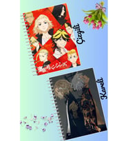 Tokyo revengers defter seti 2 adet A4 boyutu 21*30 çizgili + kareli 60 syf