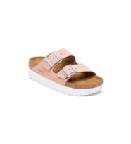 Birkenstock Arizona Platform Flex Nu Pembe Çift Tokalı Kadın Terlik 1026894-v