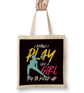 Volleyball Player Girl Coach Team Ball Sports Training Game Bez Çanta Uzun Saplı