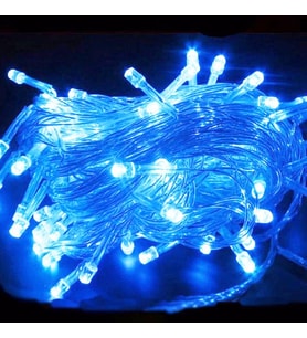 VIP 10 METRE MAVİ LED IŞIK MAVİ YILBAŞI AĞACI IŞIĞI MAVİ İP LED IŞIK FİŞLİ MAVİ LED NOEL AĞACI IŞIĞI