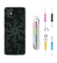INFINIX Note 11 Pro Note 10 Hot 9 Play Kılıf Kablo Koruma Spiral Silikon Sarmaşıklar 1675