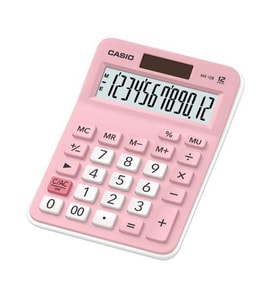 Casio MX-12B-PK Pembe 12 Hane Masa Üstü Hesap Makinesi