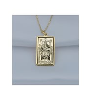 925 Ayar Gümüş Tarot (the Emperor) Imparator Kolye (Altın)