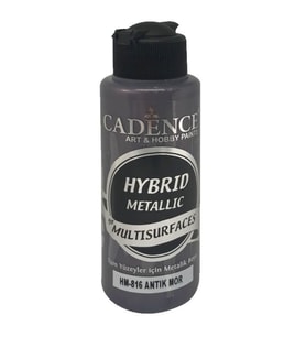Cadence Hybrid Multisurface Metalik Boya 120 ml. HM-816 ANTİK MOR 