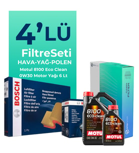 BOSCH Audi A6 40 TDi Filtre Bakım Seti Motul Motor Yağlı (2019-2024) 4 Lü