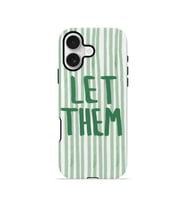 iPhone 16 Vorian Çift Katmanlı Kılıf Let Them Green