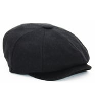 Peaky Blinders Şapka Newsboy Trend 8 Parça Kasket Siyah