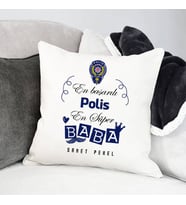 Kişiye Özel Polis Babalara Hediye Yastık