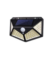 Sensörlü 100 LED Güneş Enerjili Su Geçirmez Bahçe Sokak Lambası (Krem)