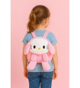 Sevimli Karikatür Kuromi Peluş Çanta Kızlar İçin Küçük Değişim Tote Çanta Omuz Çantaları Kawaii (Pudra Pembe)